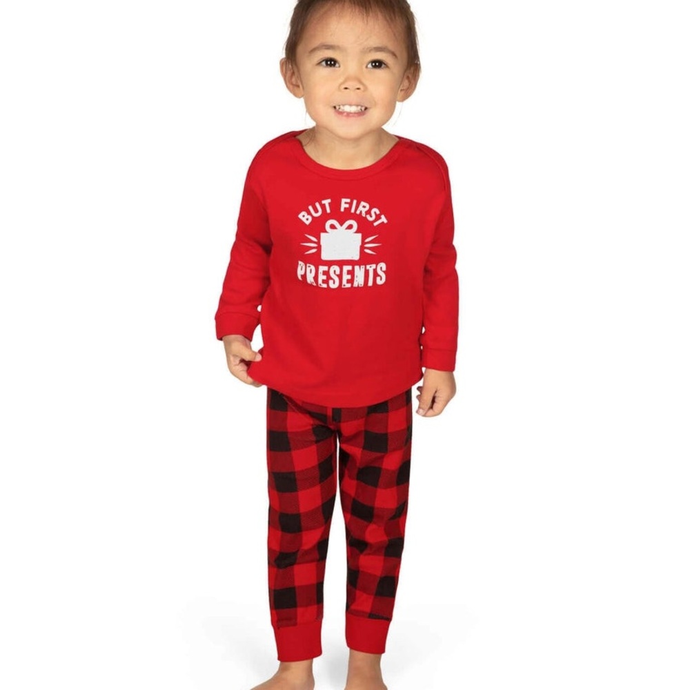 Tipsy Elves Toddler Girl’s First Presents Pajama Set. Size 2T
